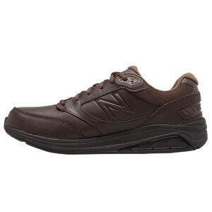 New Balance Men's Size 9 2E Wide 928V2 Brown Leather Rollbar Walking Shoe